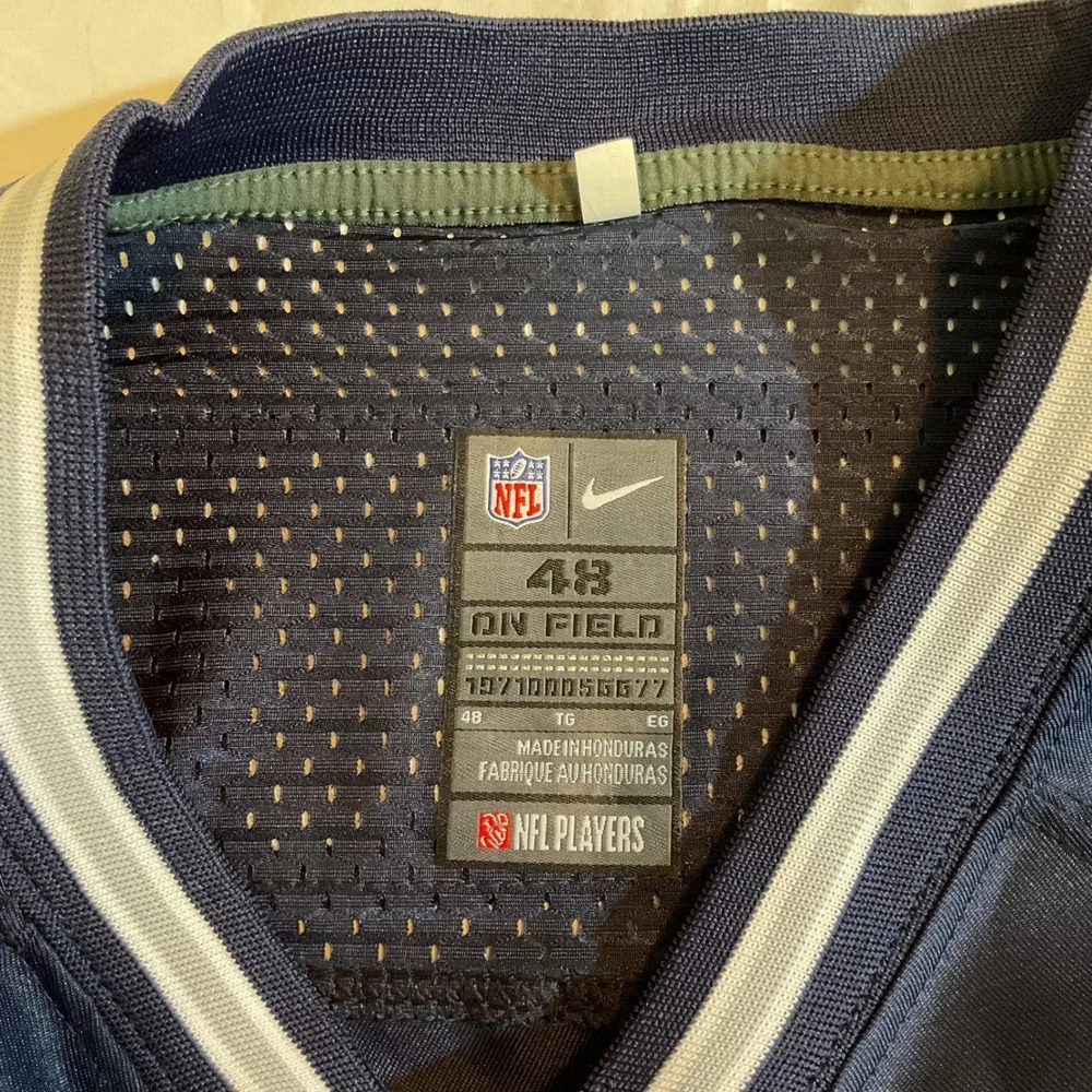 Dallas Cowboys Nike NFL On Field Jersey Size 48 Dak‎ Prescott 4 Stitched Blue